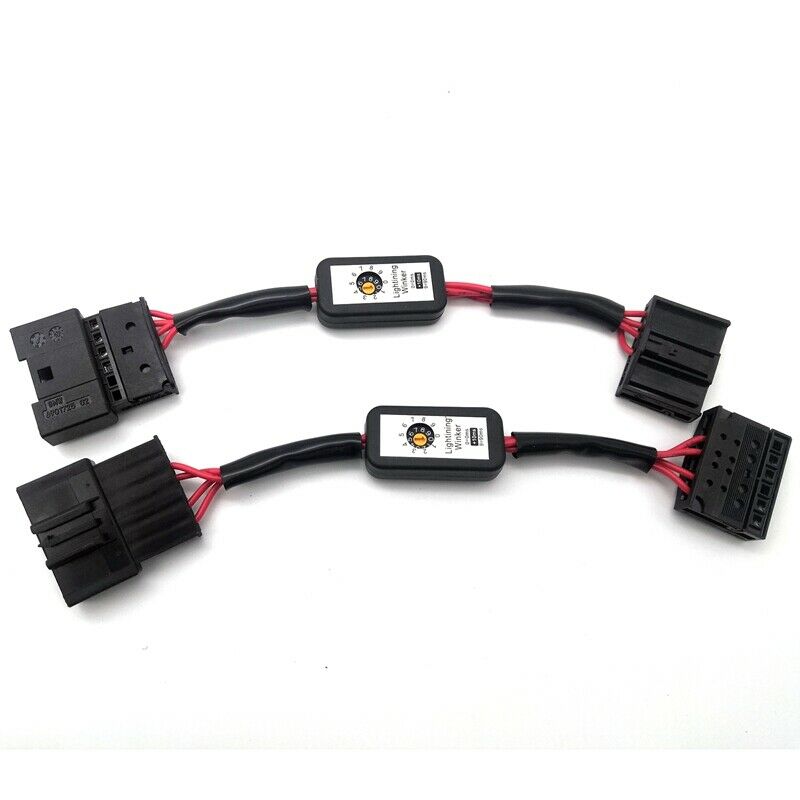 2Pcs DynamicTurn Signal Indicator LED Taillight Add-on Module Cable Wire for  C4