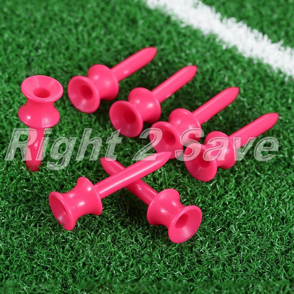 41mm 100Pcs Plastic Step Down Golf Tees Graduated Castle Tee Training Practice