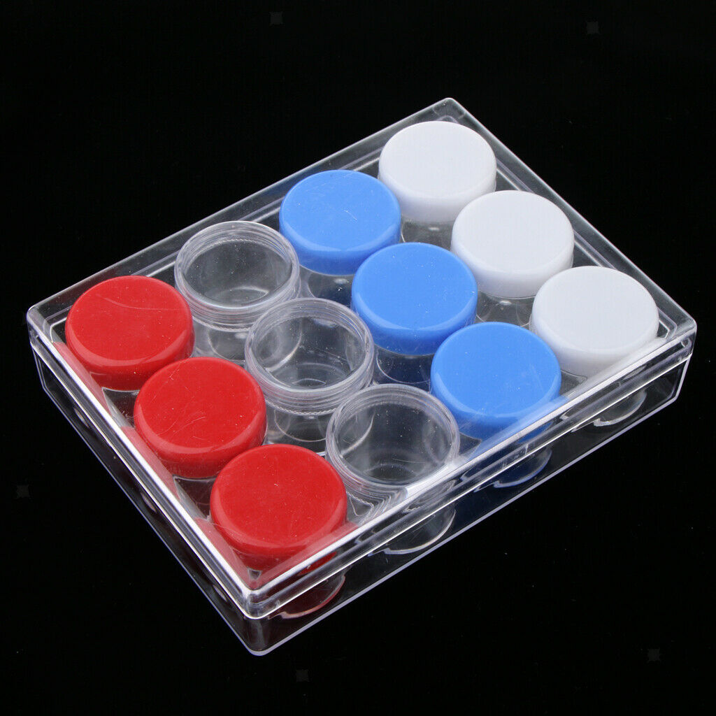 15g 12 Slots Storage Box Case Organizer Carfts Jewelry Container Multi-Color