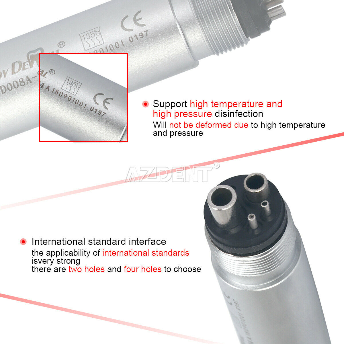 Dental NSK Style E-generator Integrated LED High Speed Standard Handpiece M4