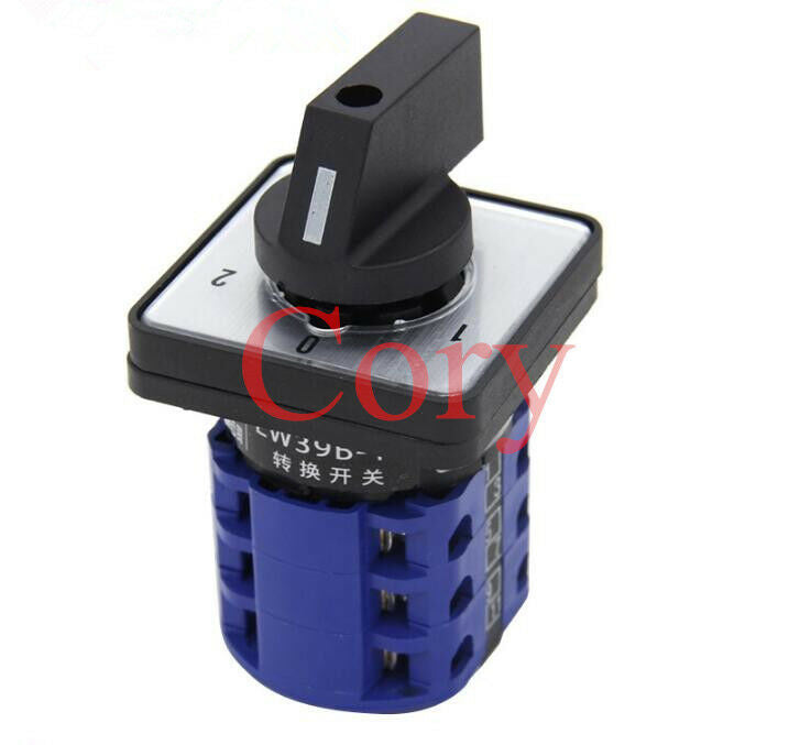1pcs Universal Control Combination Changeover Switch 1-0-2 16A 440V 12 Terminals