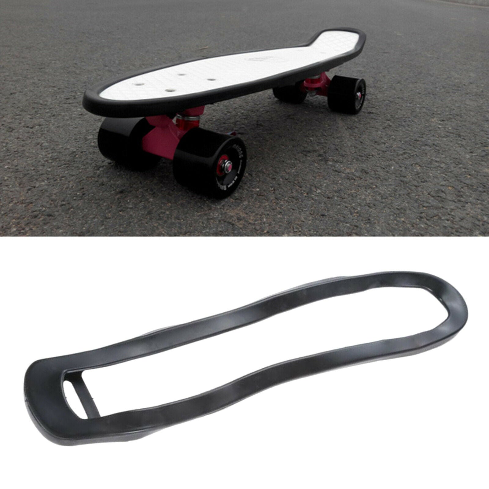Skateboard Deck Guards Rubber Shock Absorbing Protector Durable for Boys