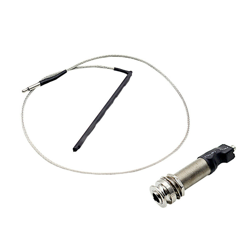 High Quality 6.35mm EQ Piezo Pickup for Acoustic Guitar Kalimba 69mm Stick