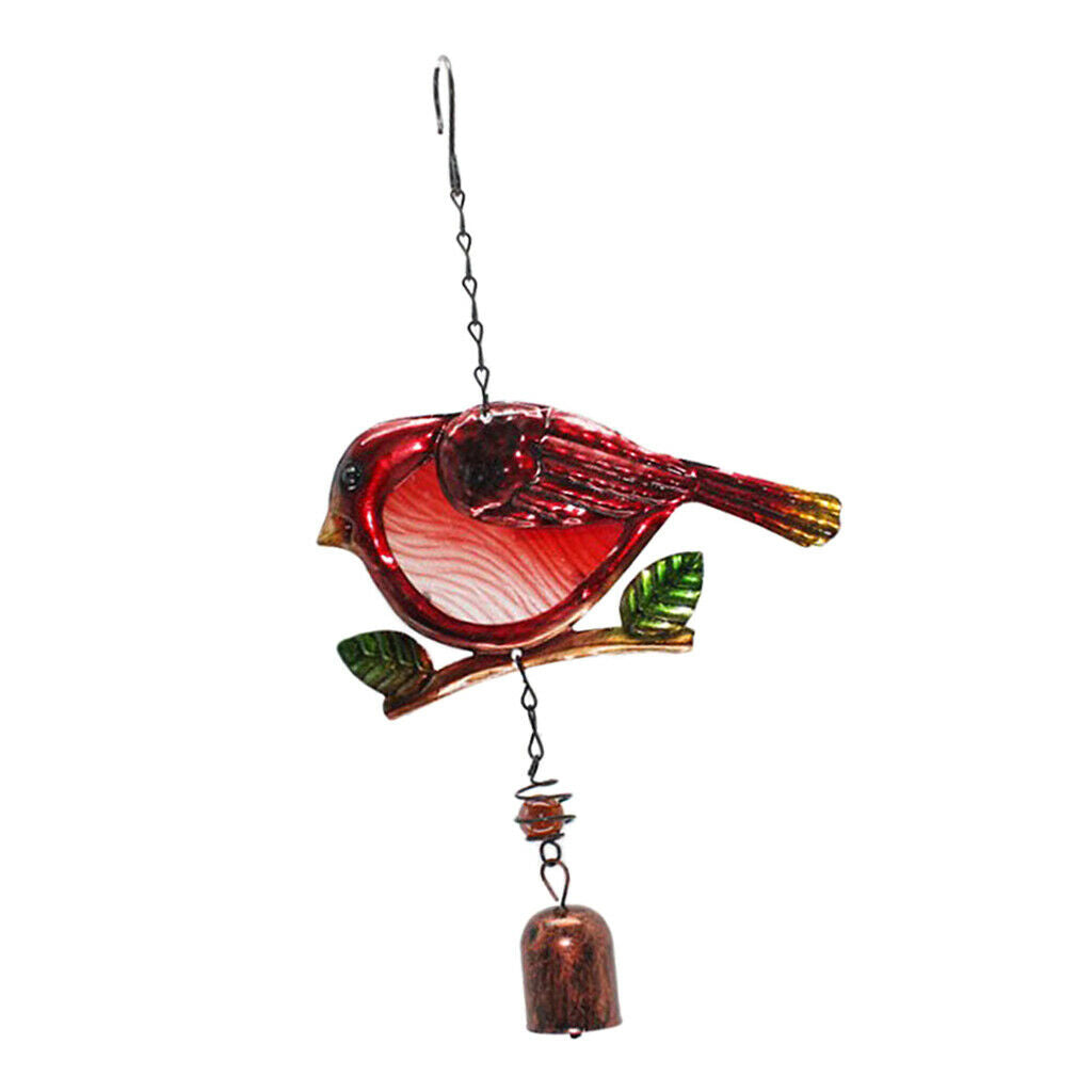 2Pcs Metal Bird Shape Outdoor Wind Chimes, Musical Wind Bell for Garden Patio
