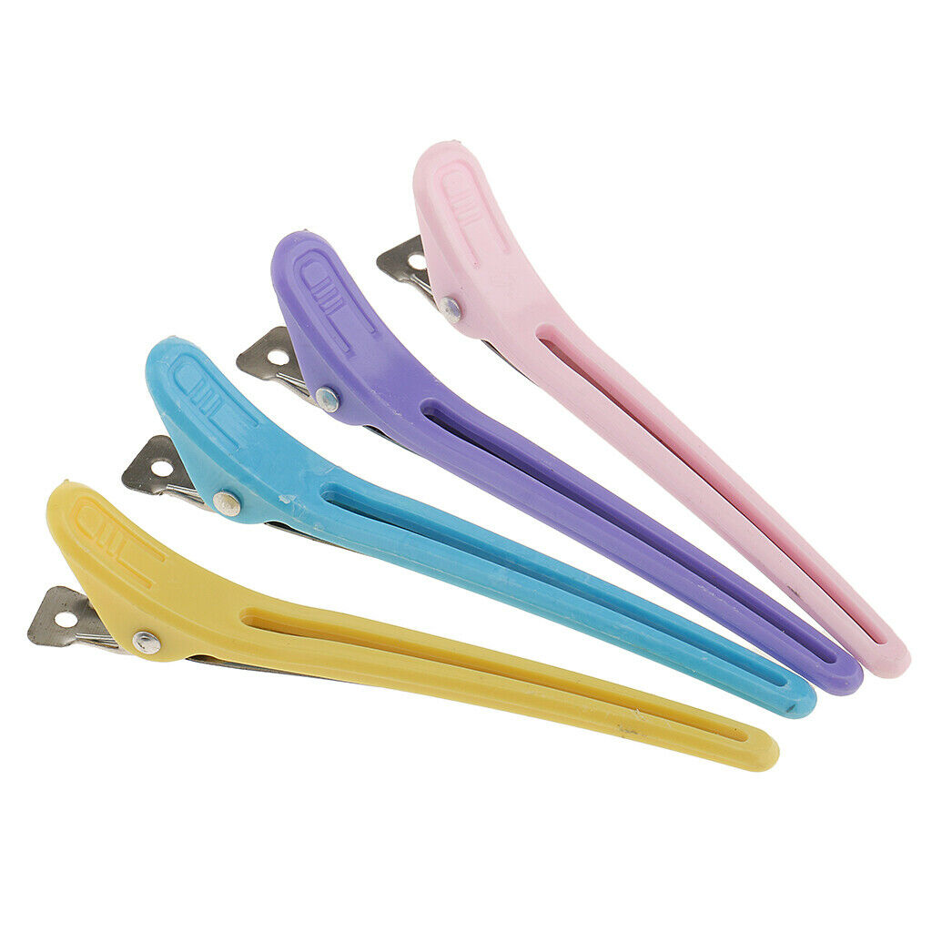 12pcs Set Compartment Clamps Hairdressing Compartment Clip Clamps Hair Clips,