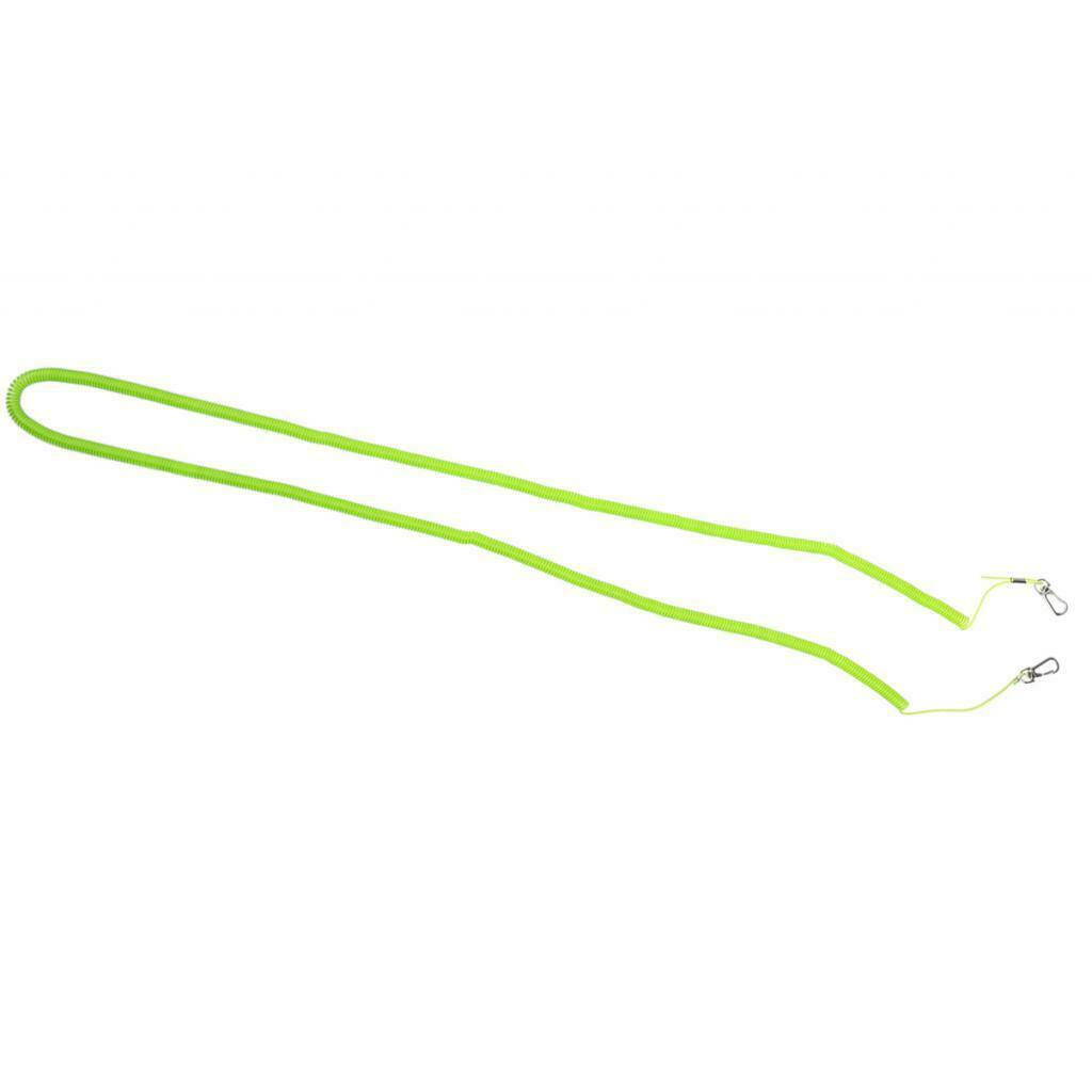 Fishing Coiled Lanyard Safety Rope Wire Steel Inside Attached with 20m