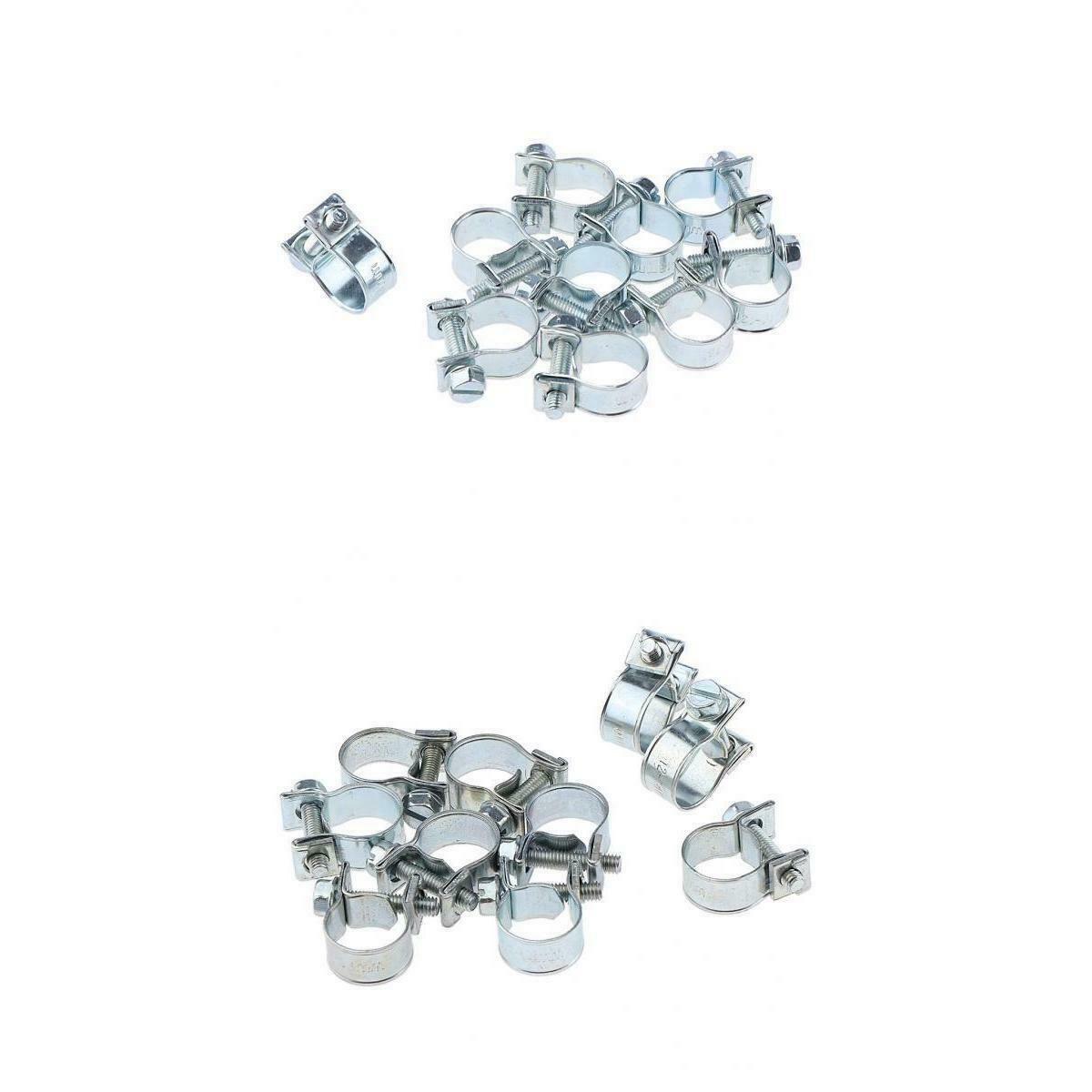 20 Pieces Spring Stainless Steel Hose Clips Assortment Ã˜ 11-13mm & 12-14mm