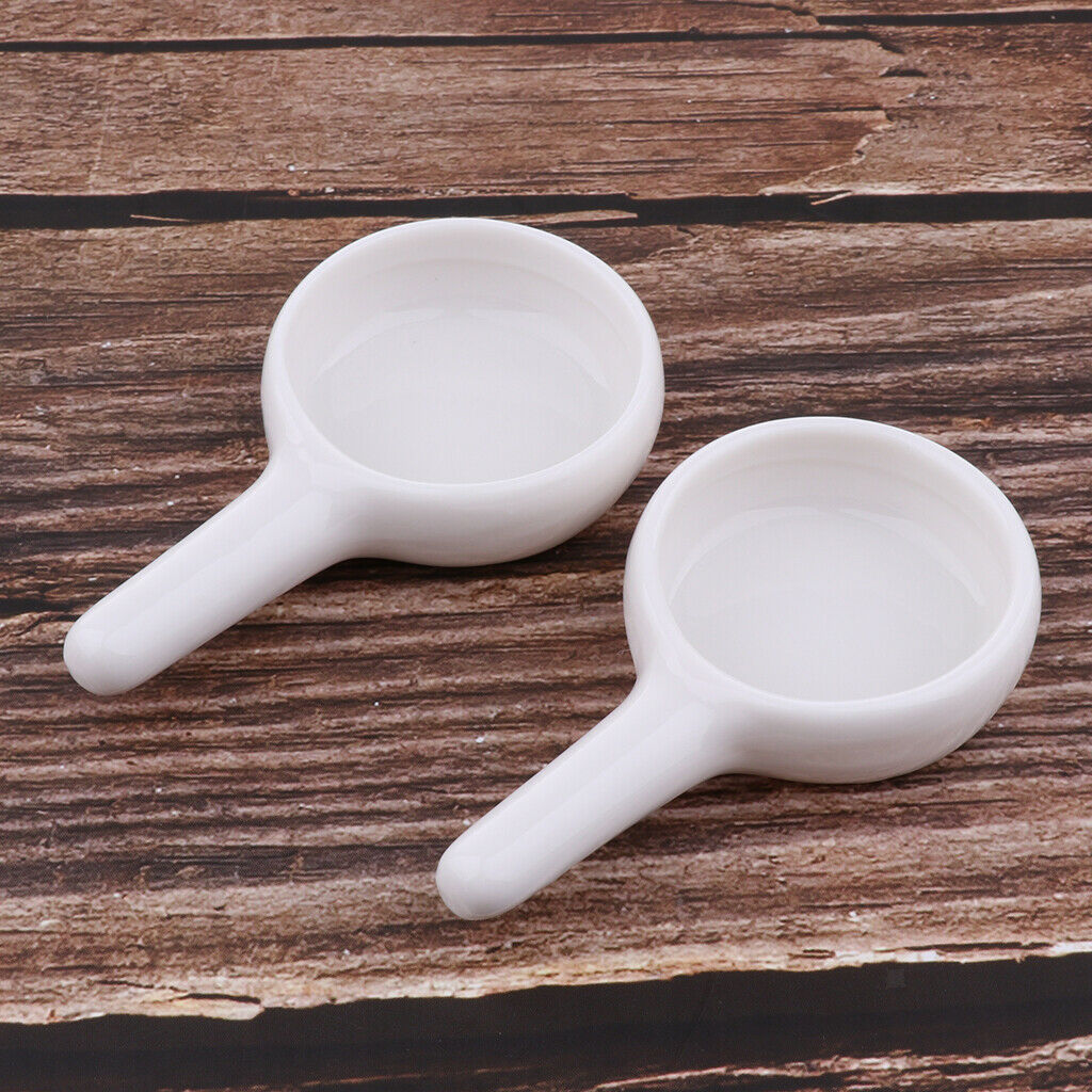 2Pc Ceramic Essential Oil Burner Fragrance Aroma Tea Light Candle Holder 8x4.1cm
