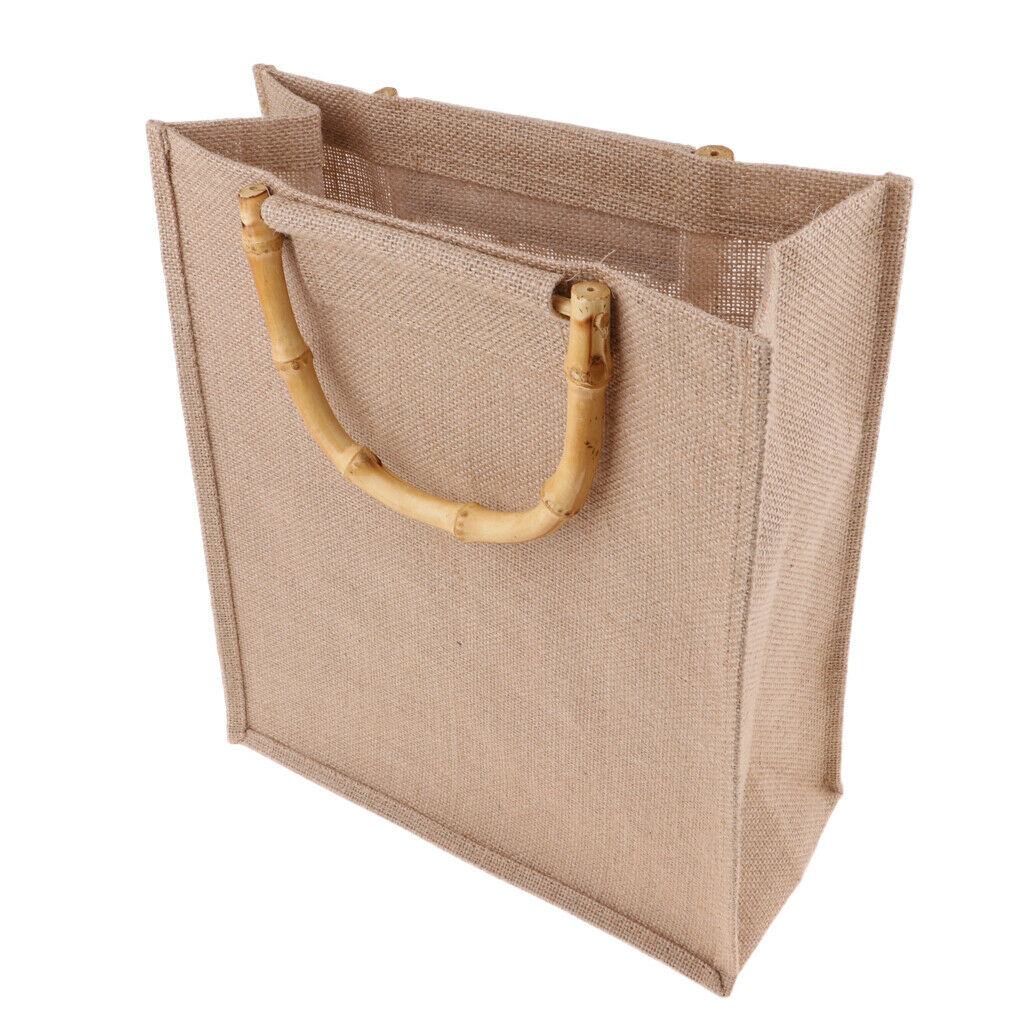 300 X 350 X 150mm Burlap Handbag Linen Shopping Bag for Packaging Box Cans