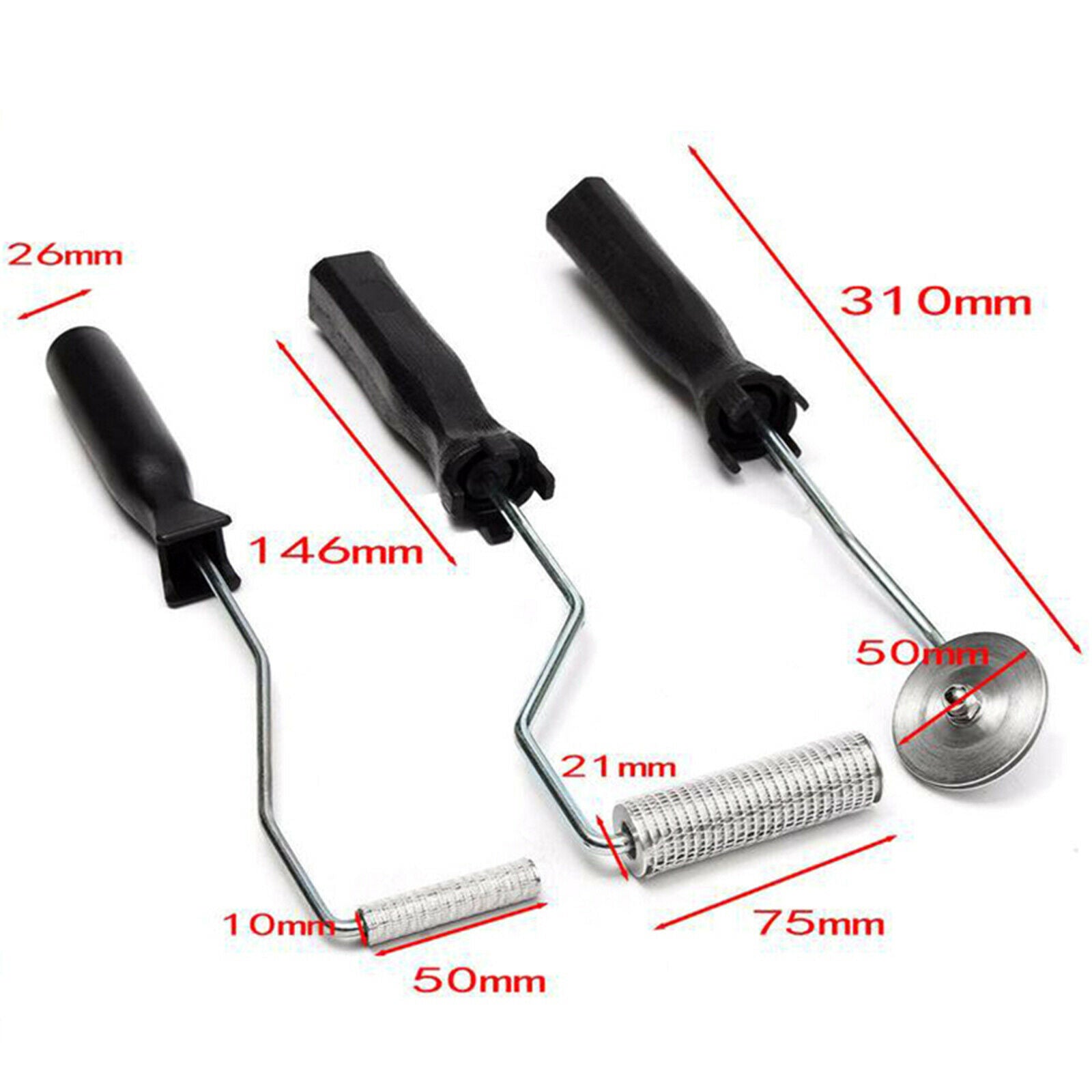 3x Fiberglass Roller Fiberglass Laminating Paint Bubble Roller for Bathtub