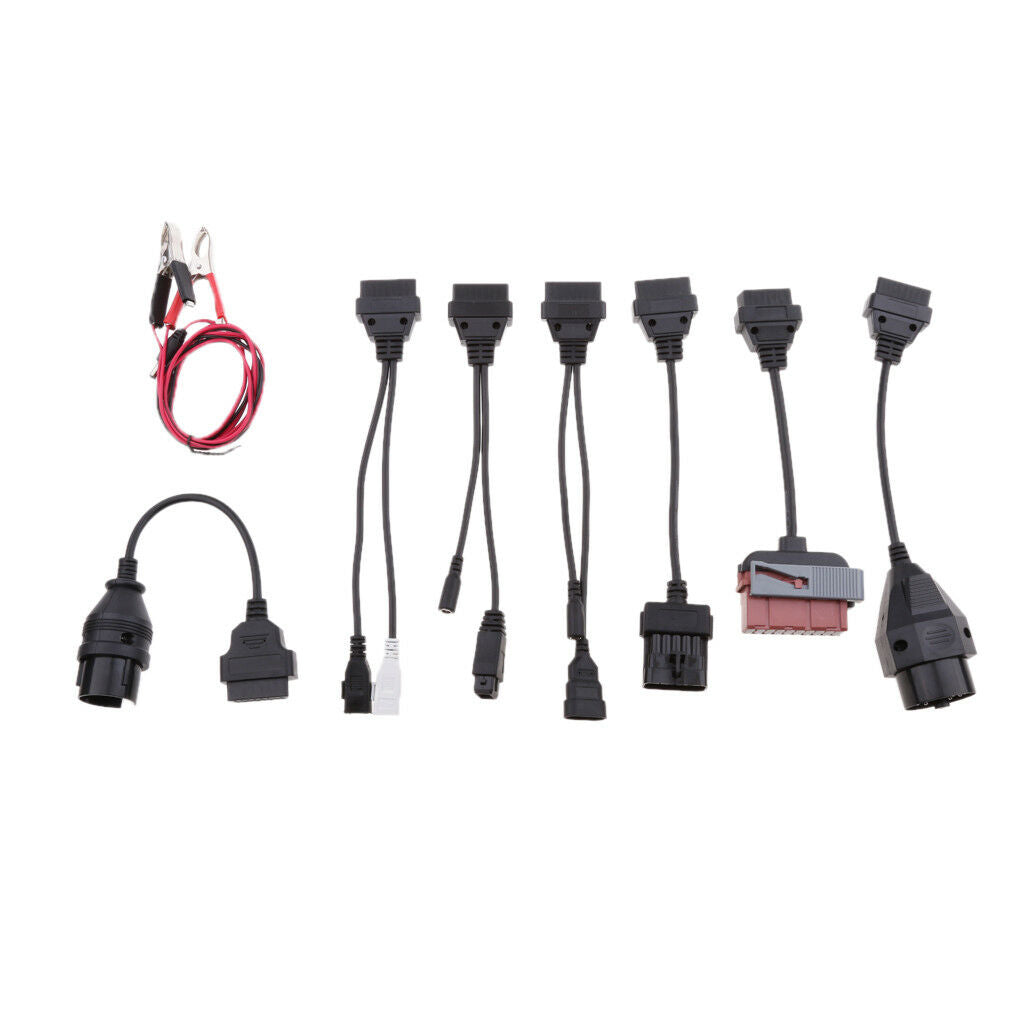 8 Pieces Car OBD2 Female Socket to Auto Interface Adatper Cable Connector