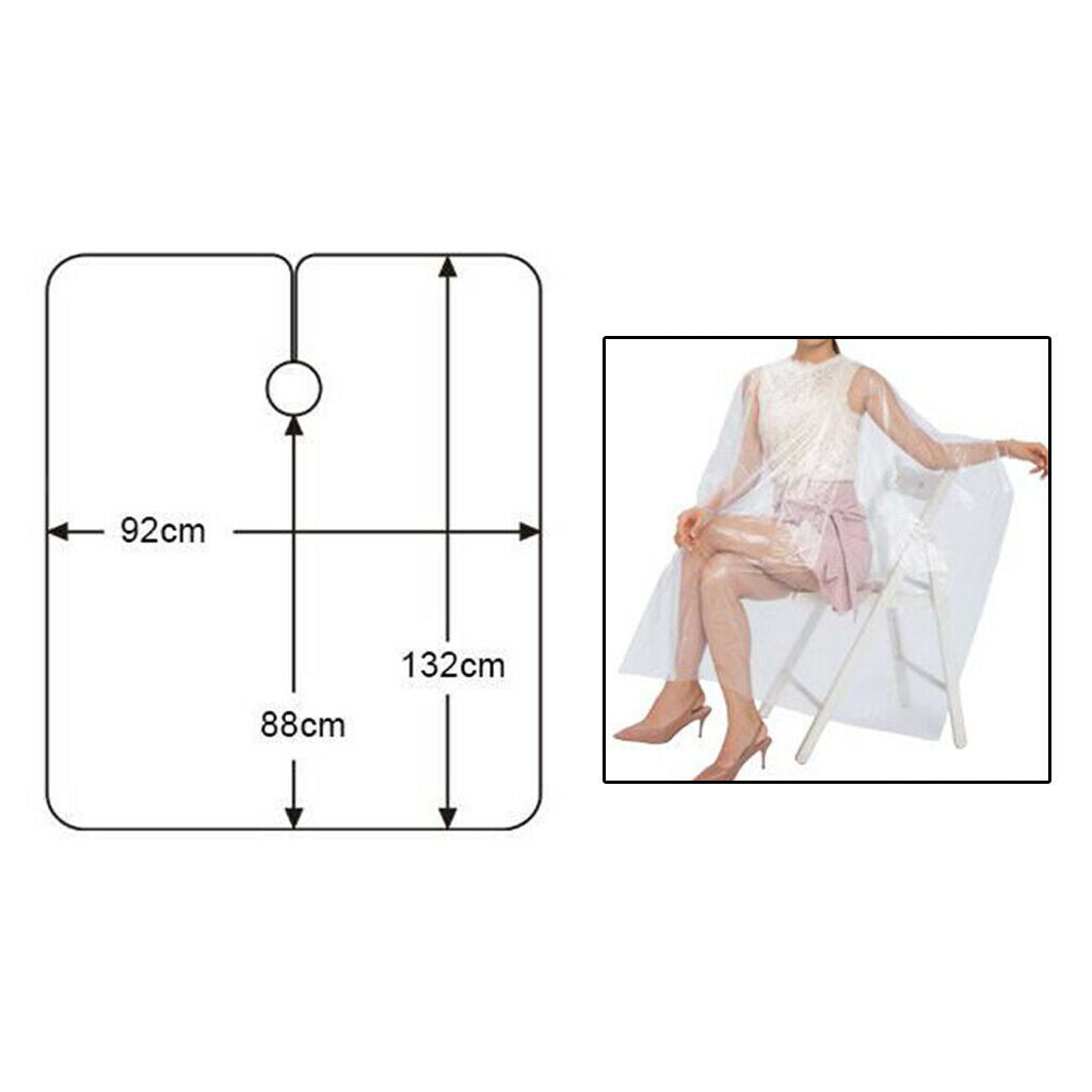 200pcs Disposable Salon Haircut Capes Gown Apron Kit Unisex for Barber