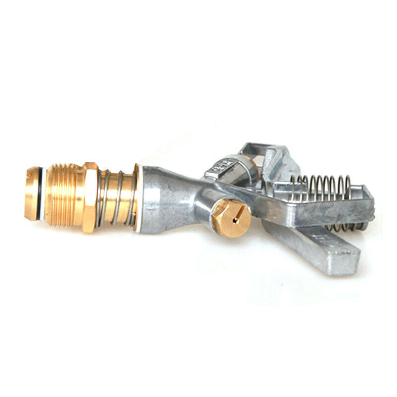 1.26'' Watering Irrigation Spray Gun Sprinkler 360Â° Adjustable Impact Area Alloy