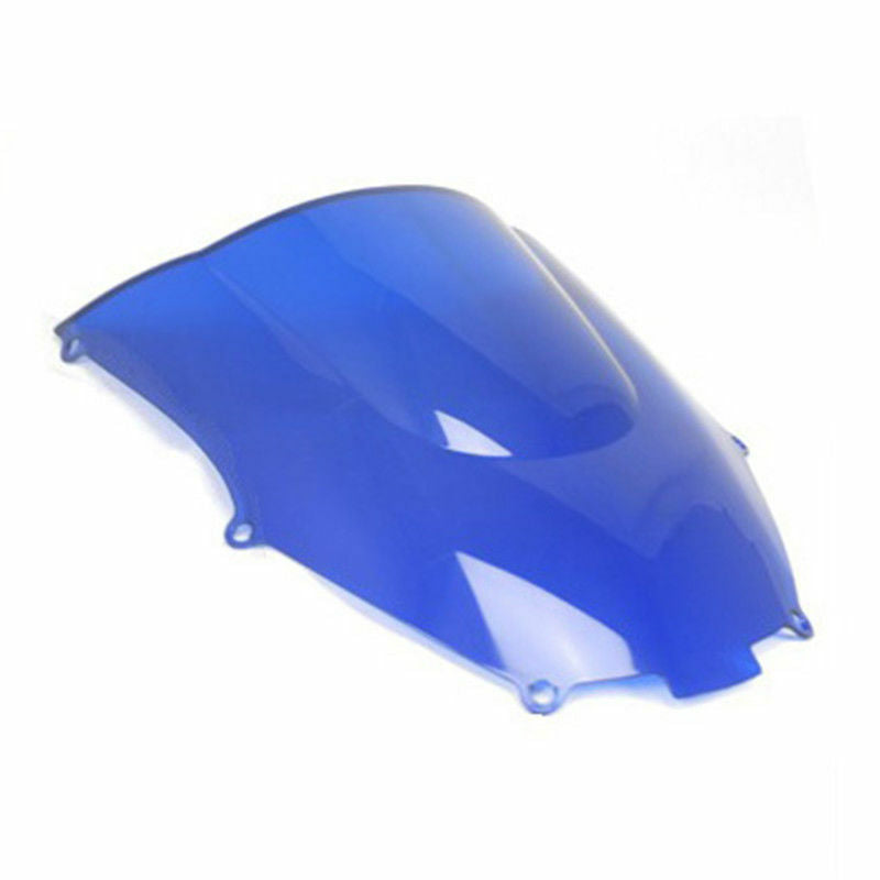 Blue Double Bubble Windshield  for Kawasaki Ninja ZX9R ZX 9R 2000-2003