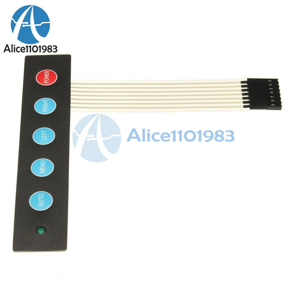 2PCS 1x5 Matrix Array 5Keys Membrane Switch Control Keypad Keyboard For Arduino