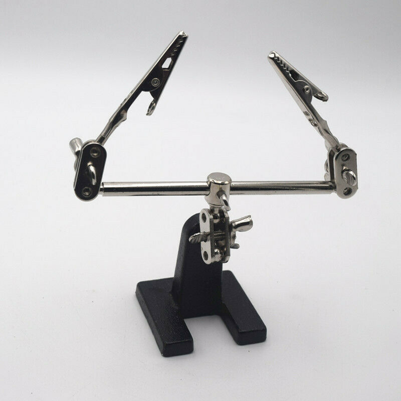 Illuminated Led Welding Magnifying Glass Workbench Electric Iron Holder Repair