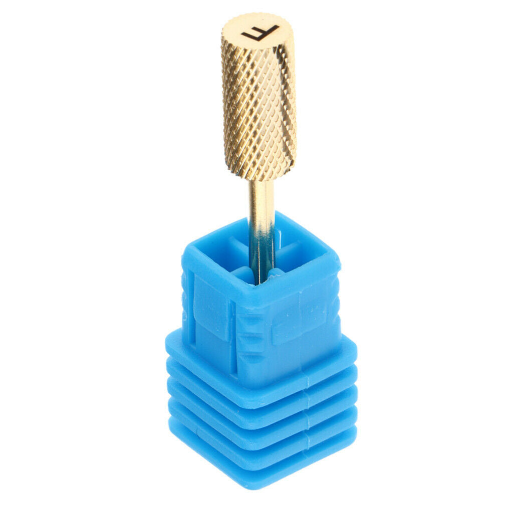 6 Grit Smooth Top Barrel Head Pro Nail Drill Bits Grinding Polishing Heads