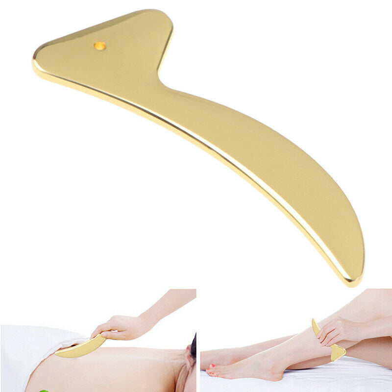 Copper Guasha Scraping Massage Scraper Face Massager Acupuncture Board Acu  SJ