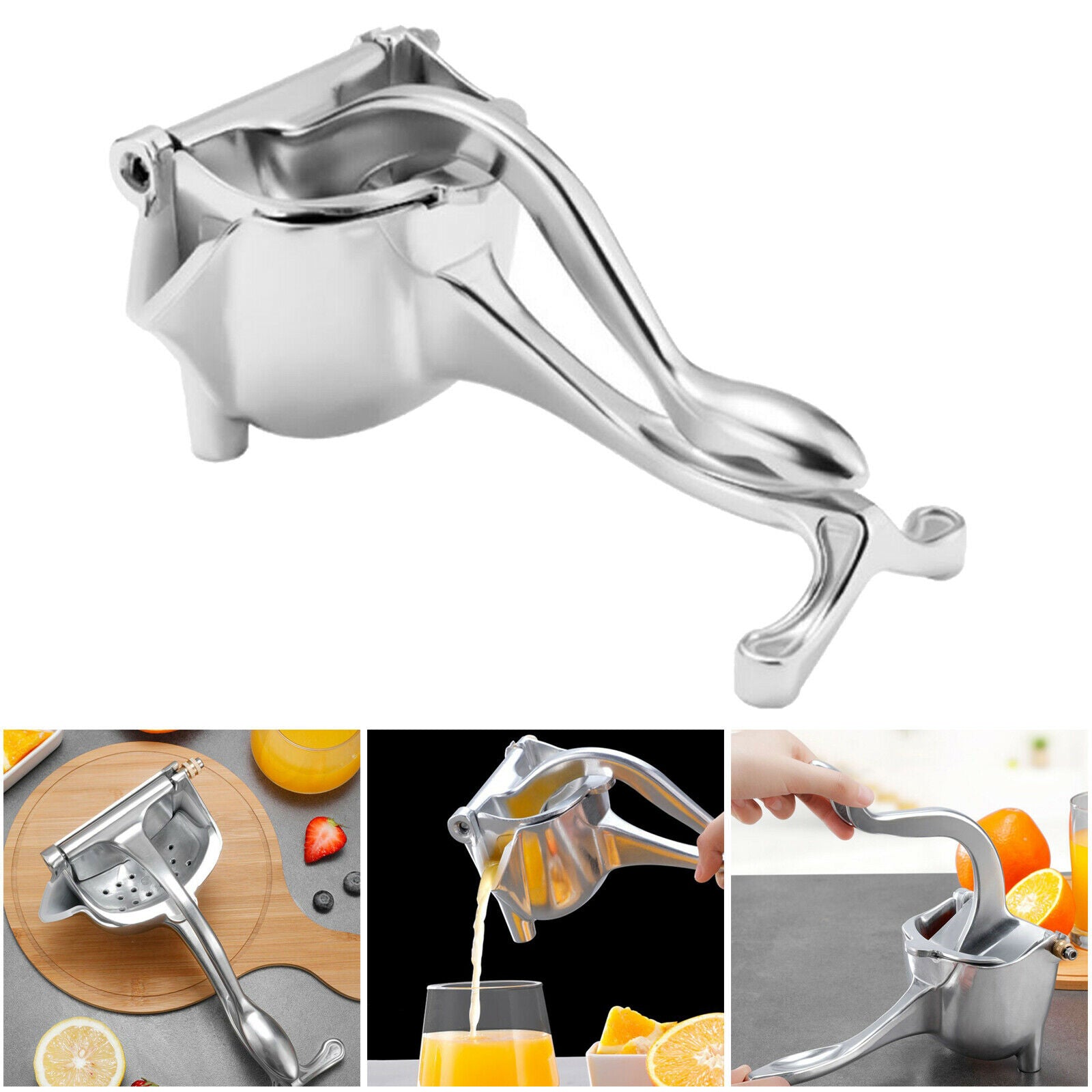 Manual Fruit Juicer Handheld Pomegranate Lemon Squeezer Portable BPA-Free