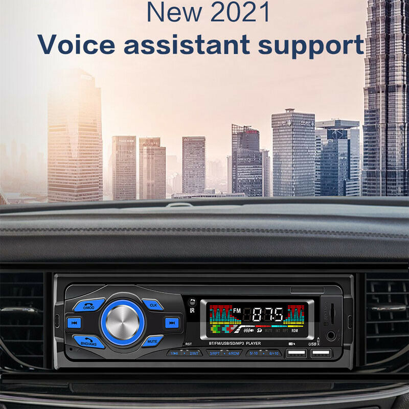 Car Radio MP3 Player Bluetooth Hands-Free Card U Disk USB Charger WMA/WAV/FLAC