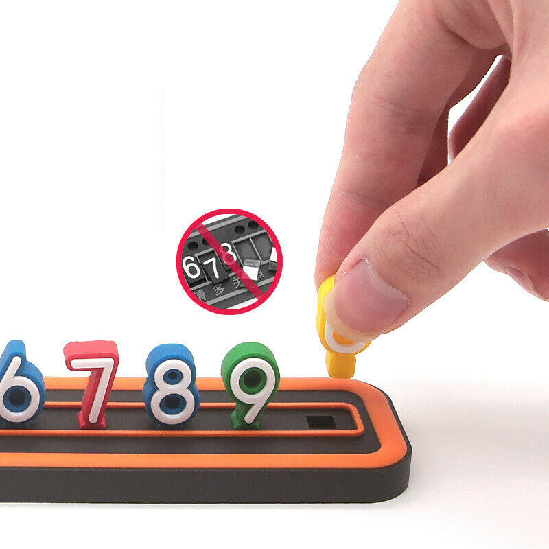 Automobile Accessories Multicolor Car Temporary Parking Phone Number Card Plate