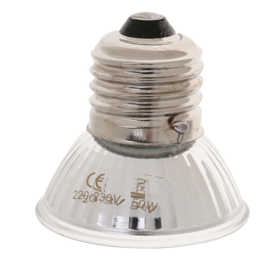 Pet Reptile Lizard Turtle Frog Heat Calcium Lamp Blub White 50W 220-230V