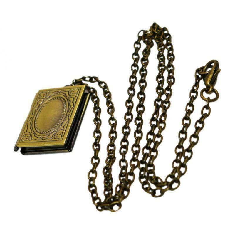 Retro Womens Religious Necklace DIY Lipstick Perfume Lockets Chain Jewelry