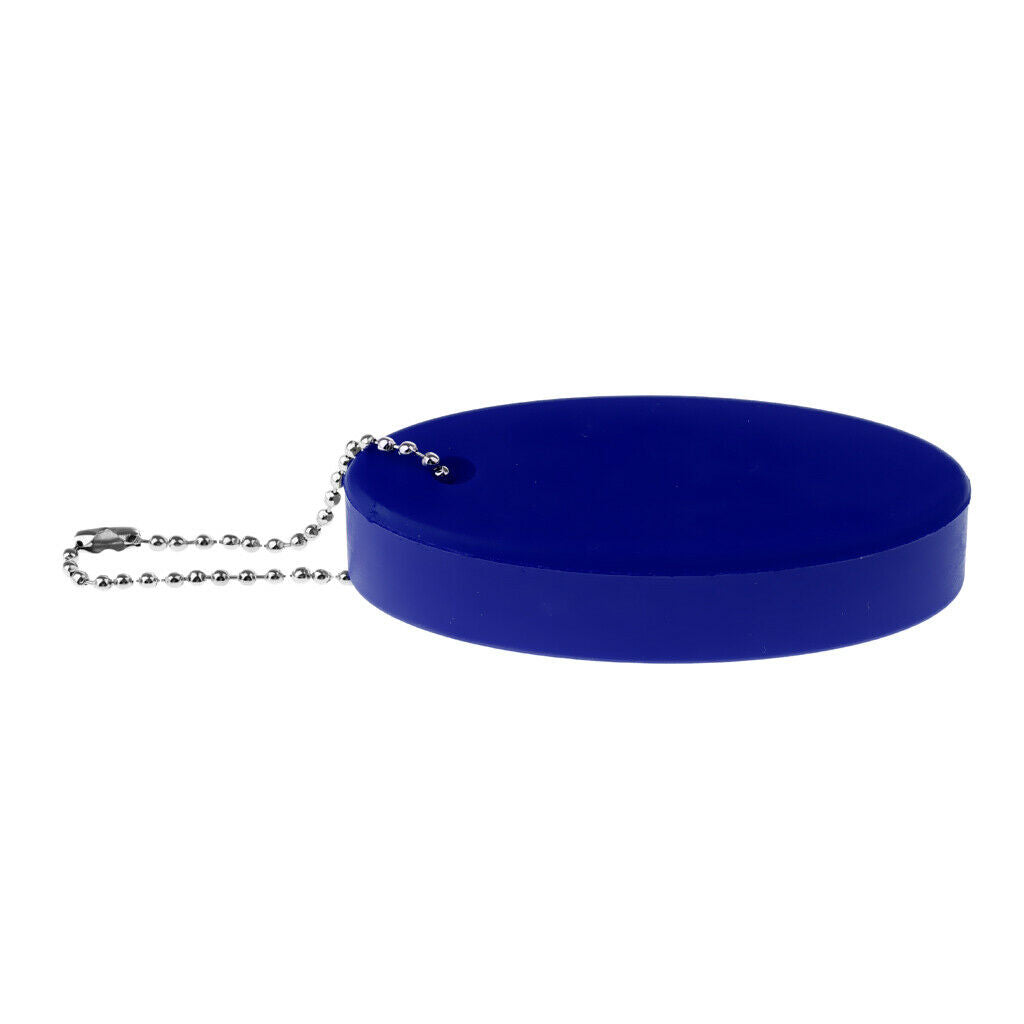 Water Sports Foam Floating Oval Keychain Keyring Water Key Float Buoy, Blue