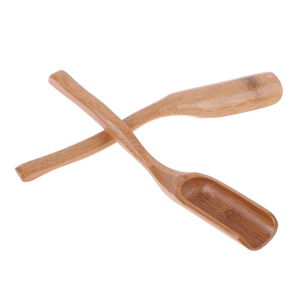 Tradition bamboo spoon coffee tea spoon wood scoop dining utensil flatw .l8