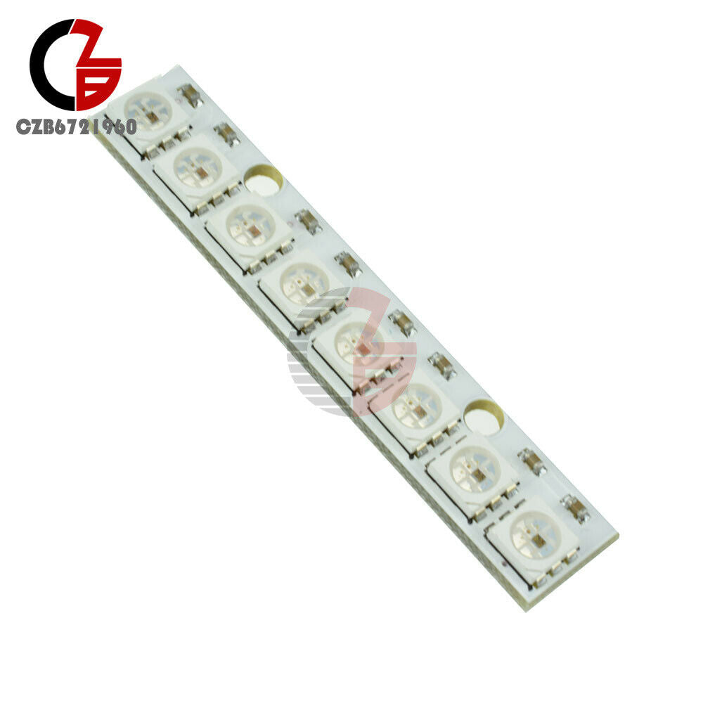 5PCS 8-Bit 5050 WS2812 RGB LED Driver Board 5V Lamp Panel Module For Arduino AVR