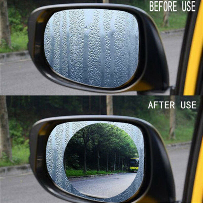 4X Car Anti Fog Anti-glare Rainproof Rearview Mirror Trim Film Cover Accessories