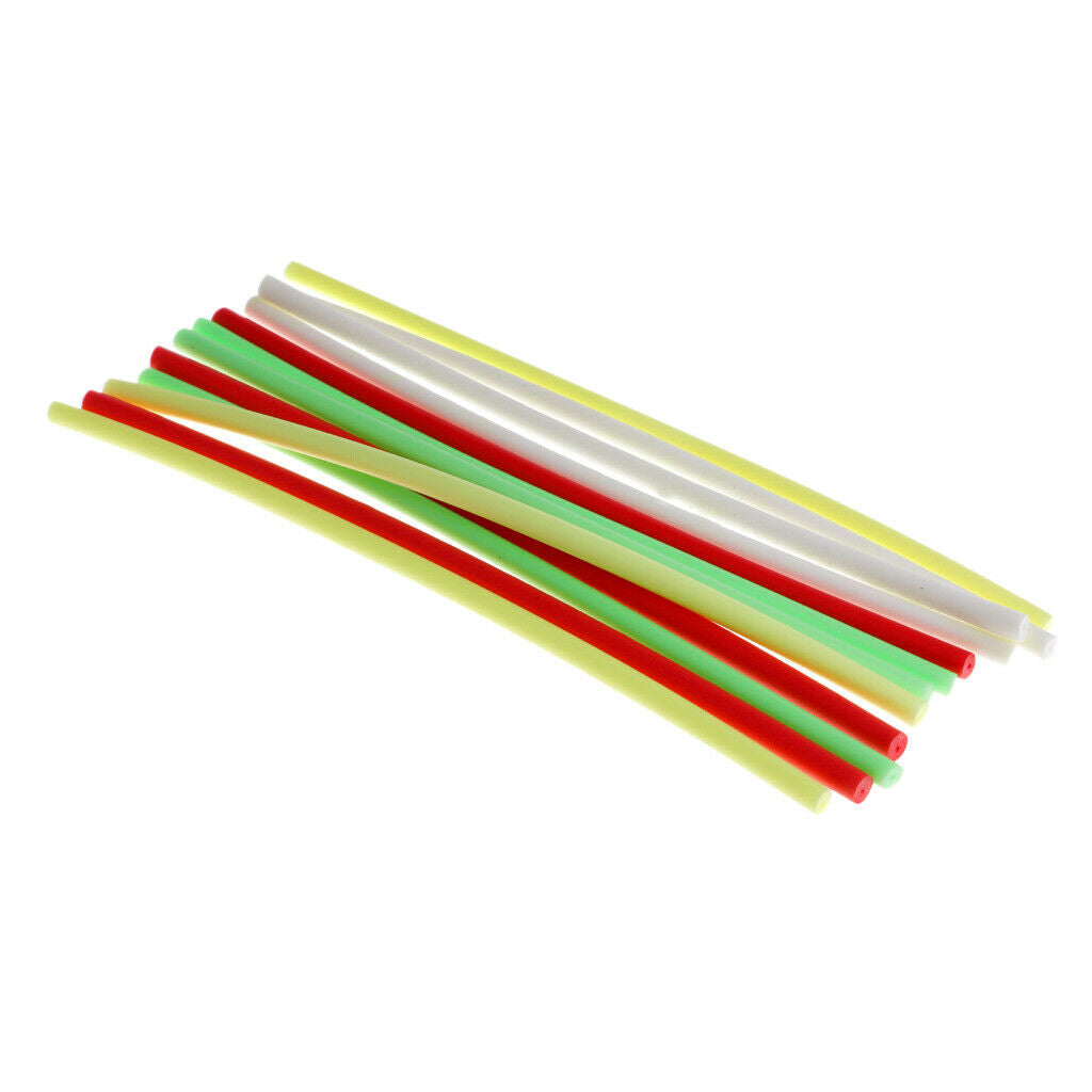 12 Pcs Semi-Rigid Fly Tying Foam Cylinder For Tying Mixed Colored Flies