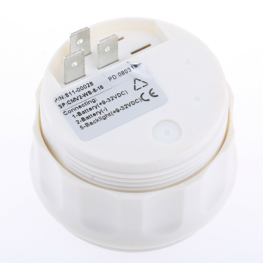 9-32V Marine Boat Battery Electric Car Truck Voltmeter Pressure Gauge 52mm / 2