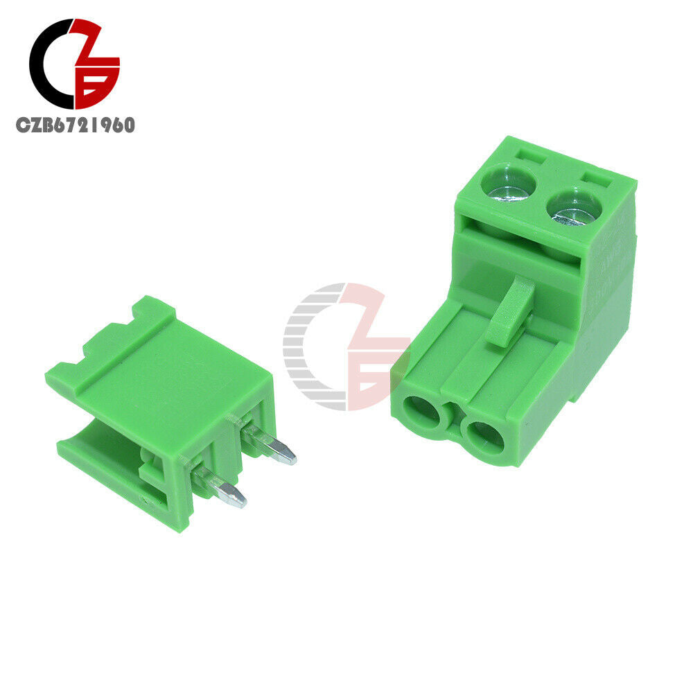 [5PCS] KF2EDGK KF-2P Right Angle Plug-in Terminal Connector 5.08mm Pitch