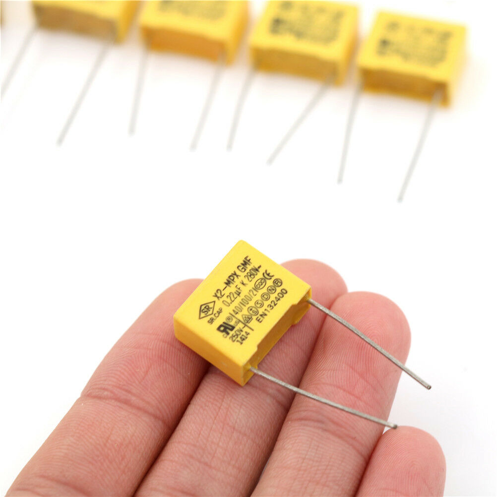 10 Pcs AC 275V 0.47uF Polypropylene Film Safety Capacitors -CLRASK RAPTUKR Qx