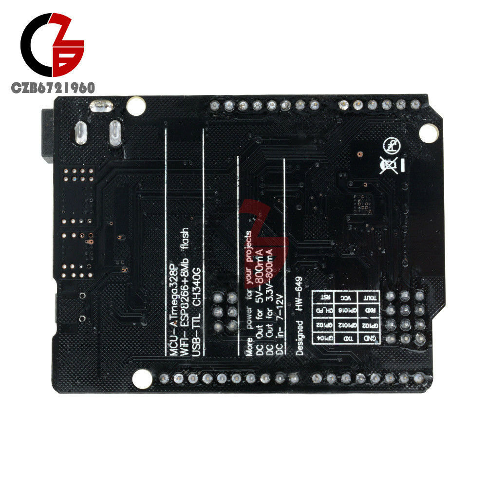 UNO+WiFi R3 ATmega328P+ESP8266 (32Mb memory) USB-TTL NodeMCU CH340G For Arduino