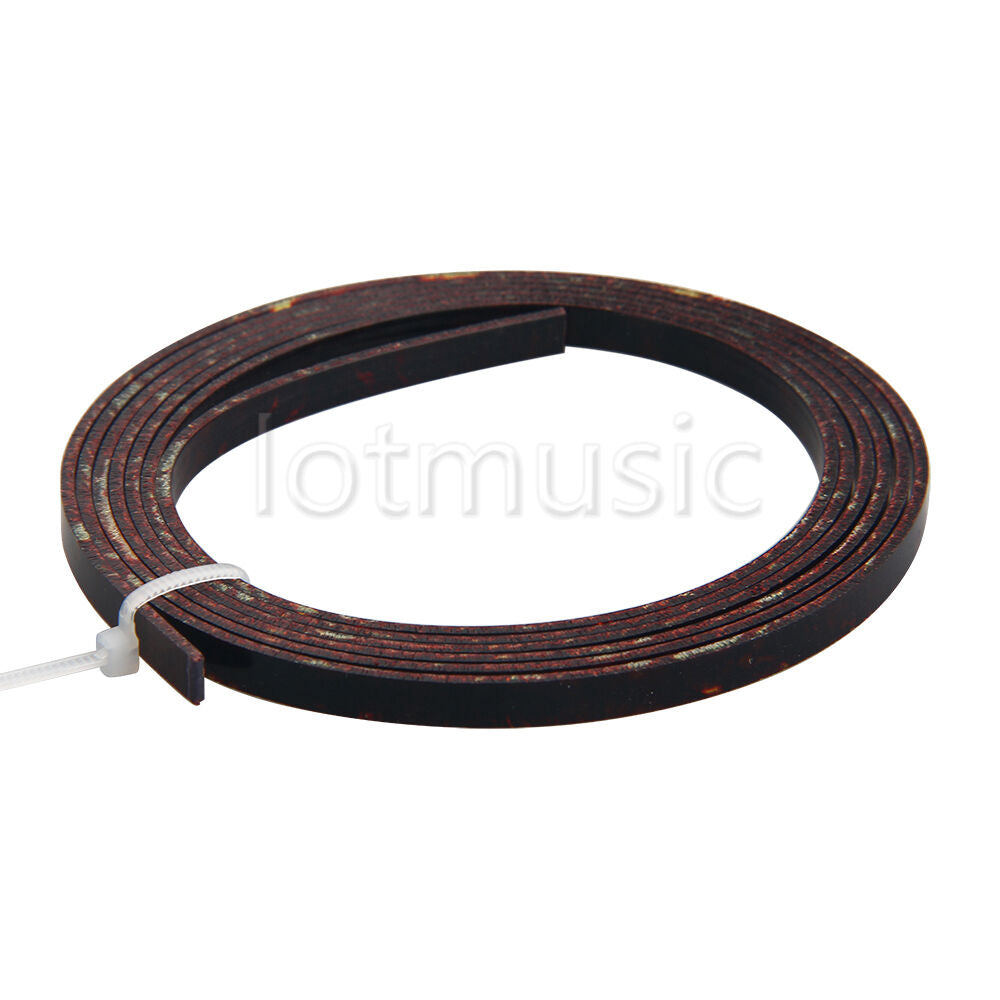 Acoustic Guitar Binding Purfling Strip 1650 x 5 x 1.5mm Dark Brown Celluloid