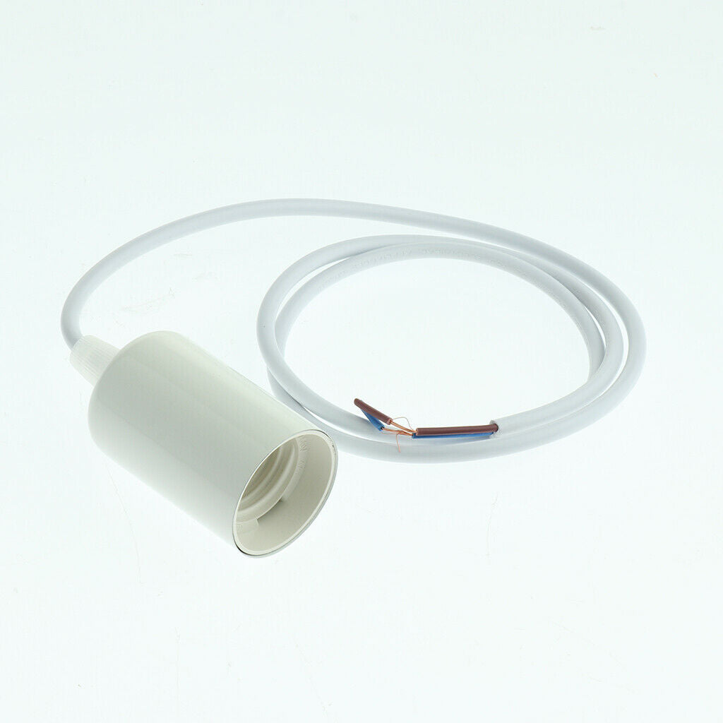 1 Pc Ceiling Lamp / Pendant Light Holder for E27 Screw-type Bulb Light White