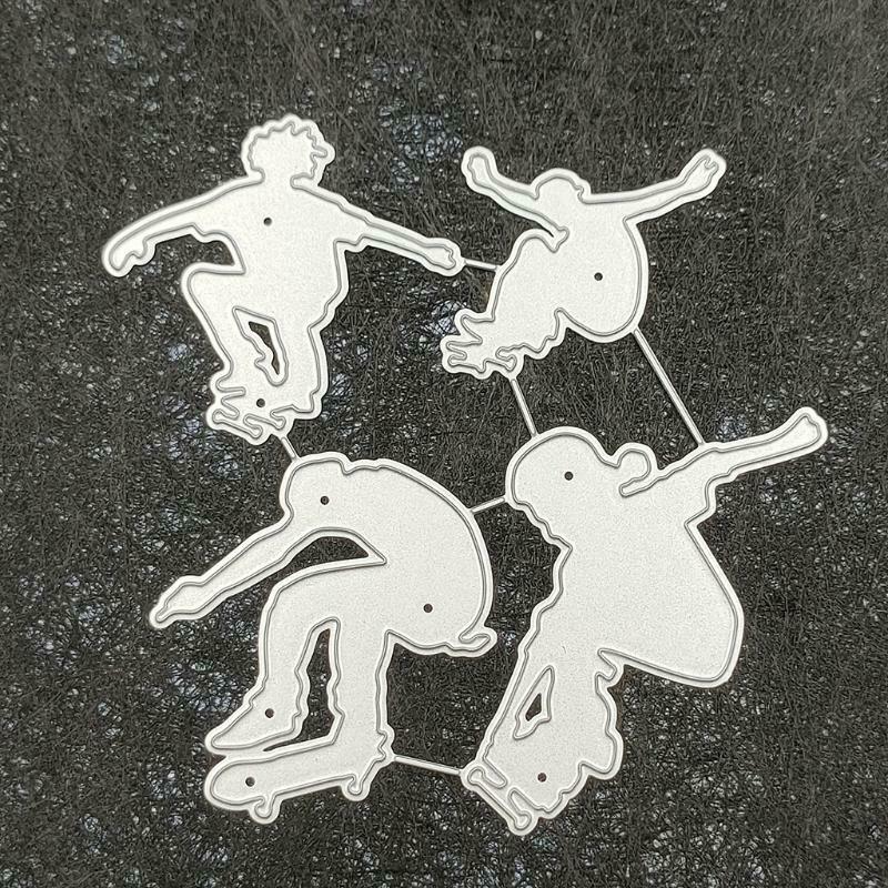 Creative Skateboarding Metal Embossing Die Cuts Stencil forDIY Scrapbooking Card