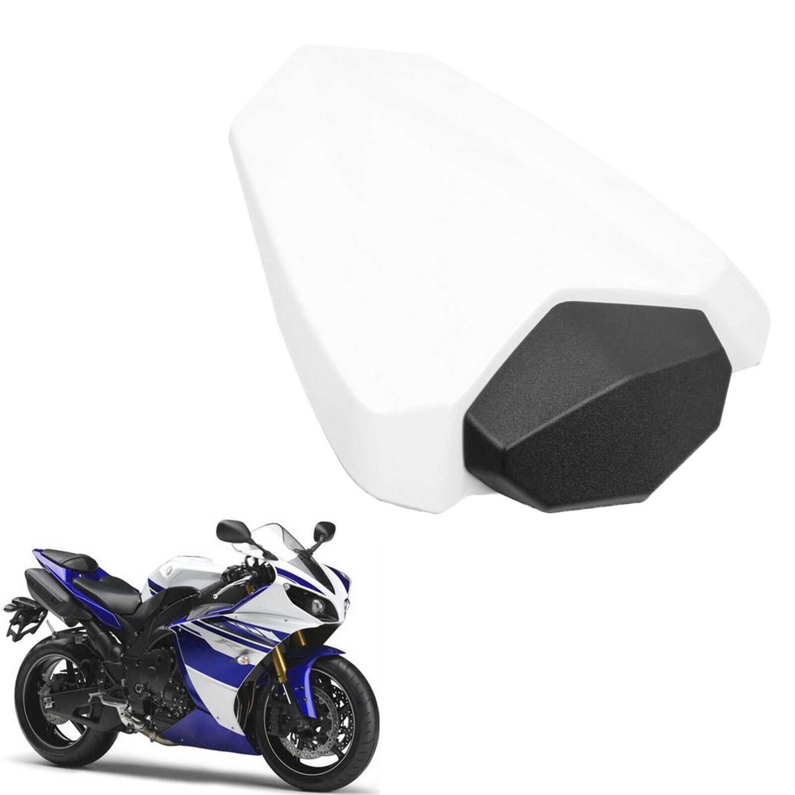 Rear Seat Hard Cowl Cover Tail Fairing for Yamaha YZF R1 2009-2014 White