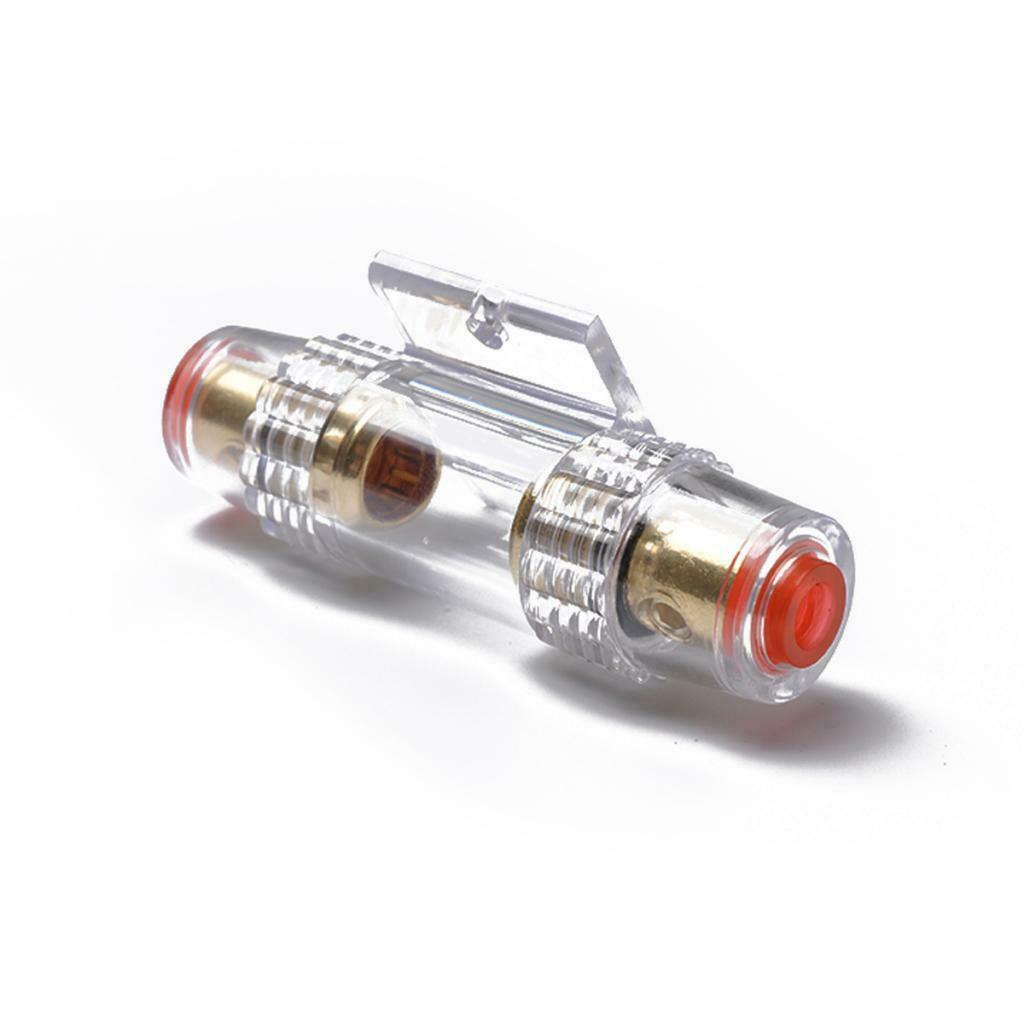 Car Audio Inline 4 or 8 Gauge AWG AGU Fuse Holder Box With 100 Amp Fuse