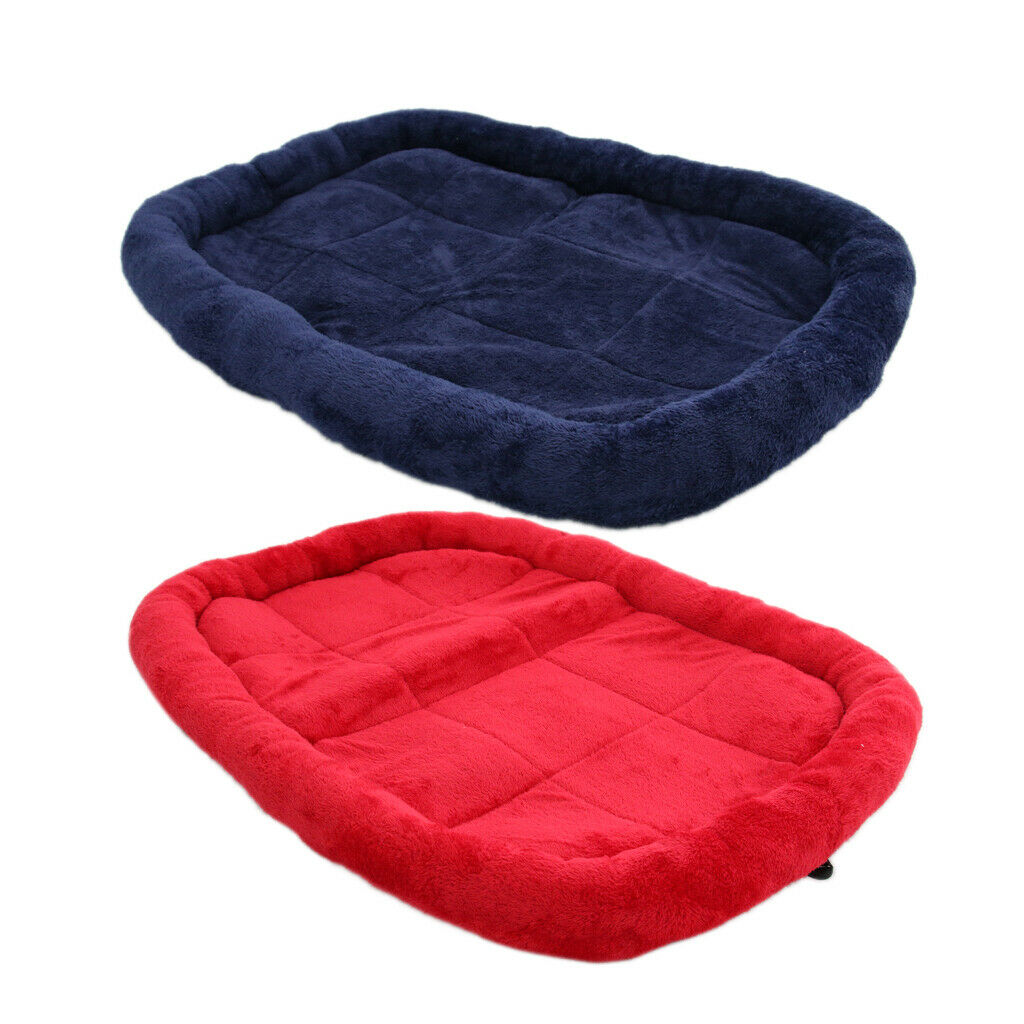 Pet Bed for Dog Cat Crate Mat Soft Warm Pad Liner Home Indoor Deep Blue