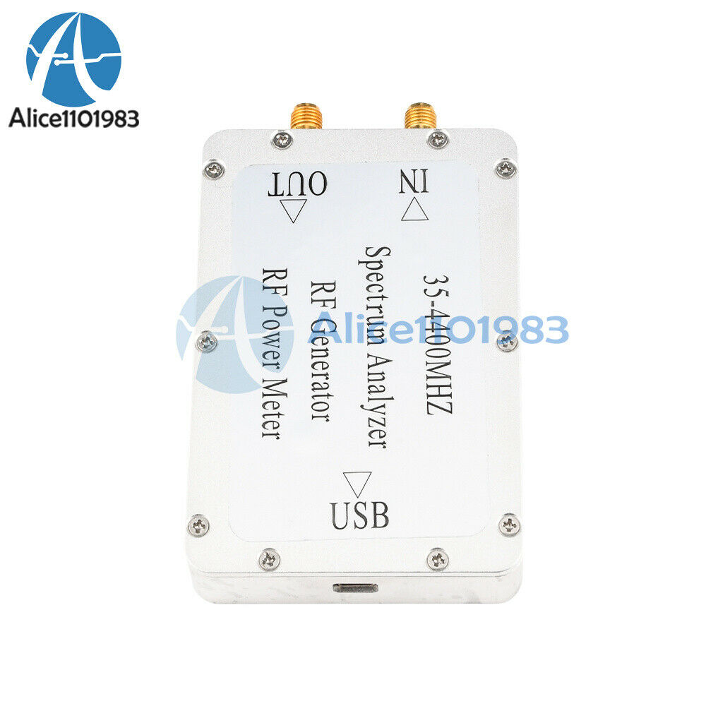 35MHz-4400MHz Spectrum Analyzer  Sweep Signal Source RF Power Meter CNC Shell