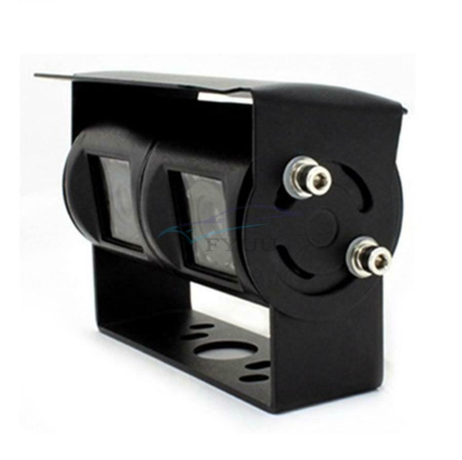 1× CCD Sensor 120° & 90° Vehicle IR LED Dual Lens Reversing Camera For Truck Bus