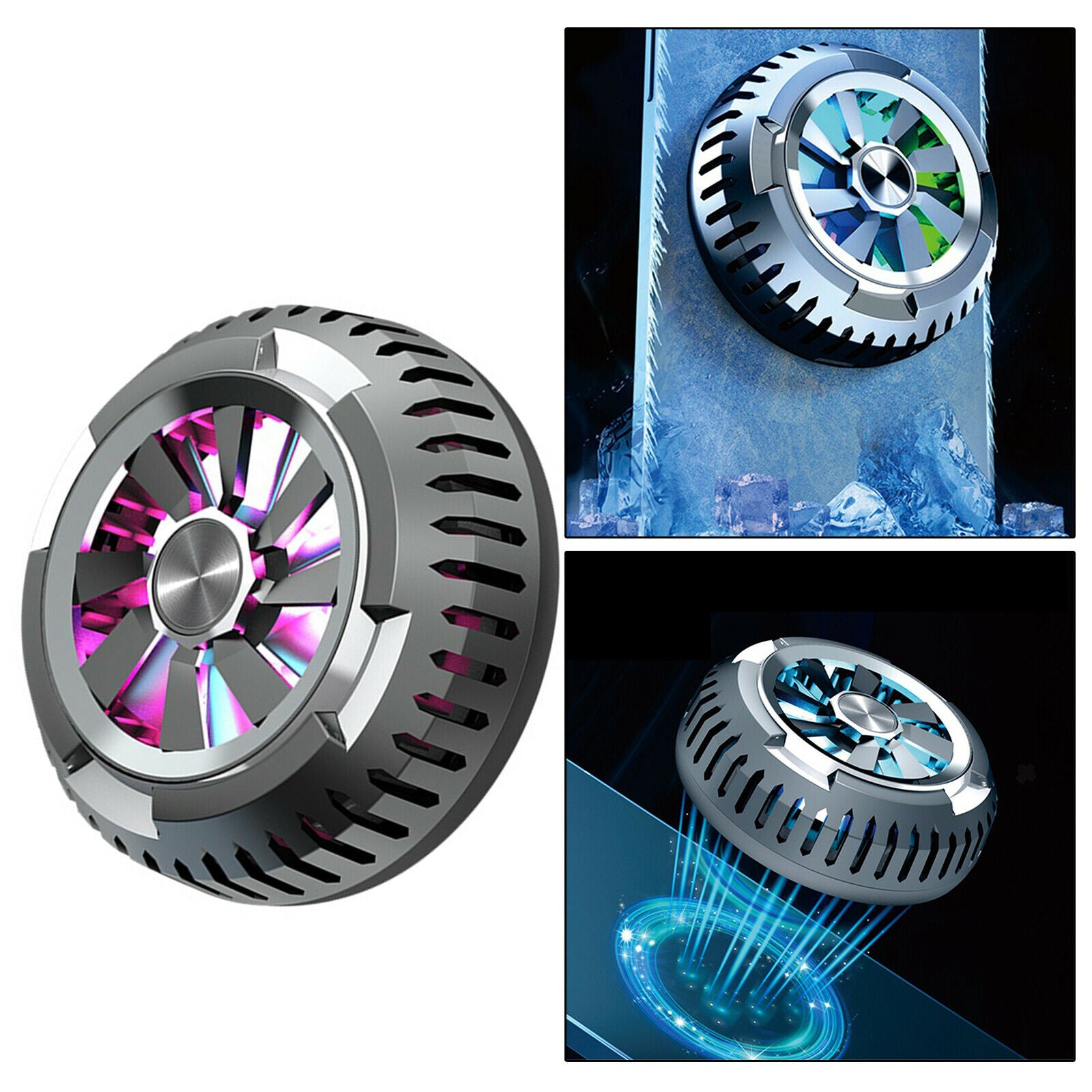 Mobile Phone Cooler 4.5 Inches and More 3 Color for Gaming Outdoor Vlog