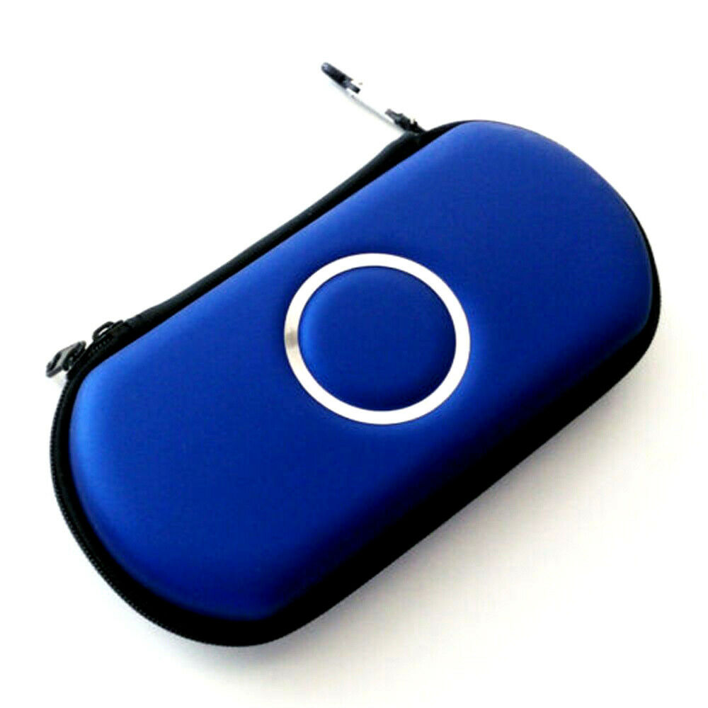 Blue Hard Travel Carrying Case Protective Bag Pouch For SONY PSP 1000 2000 3000