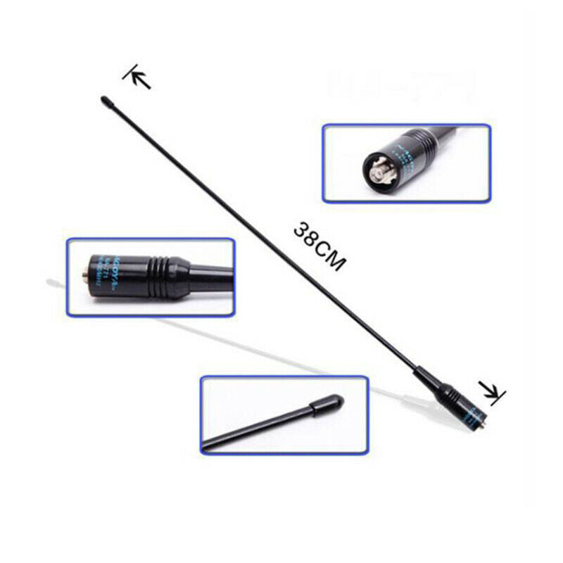 Walkie Talkie Antenna 15.6-Inch Whip Dual Band UV VHF/UHF 144/430Mhz Ante.l8