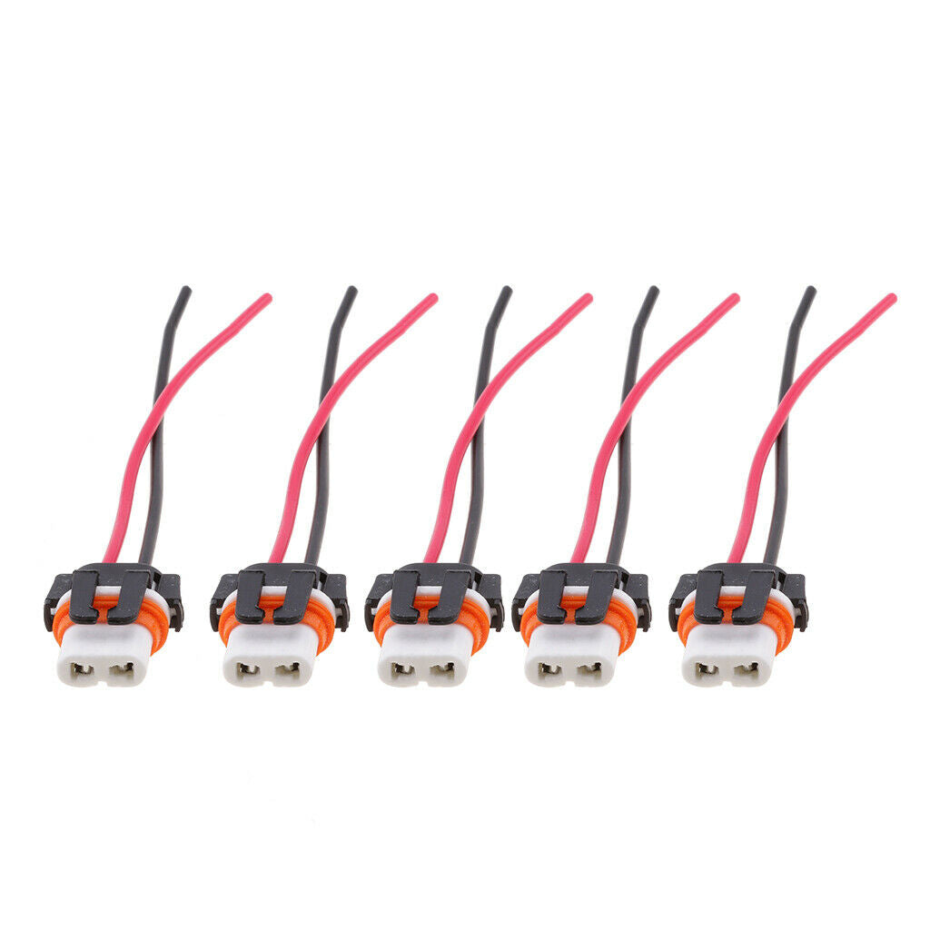 5 Pieces Car 9006 Headlight Fog Lamp Wiring Harness Wire Connector Male Plug