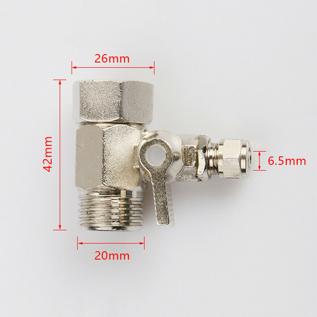 Home Water Connector Zinc Alloy Material Tee Connector of Water Purifier