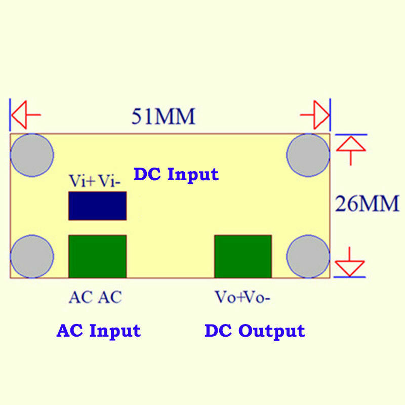 AC/DC To DC Step-Down Converter 3.3V 5V 12V 24V Rectifier Filter Buck Board S